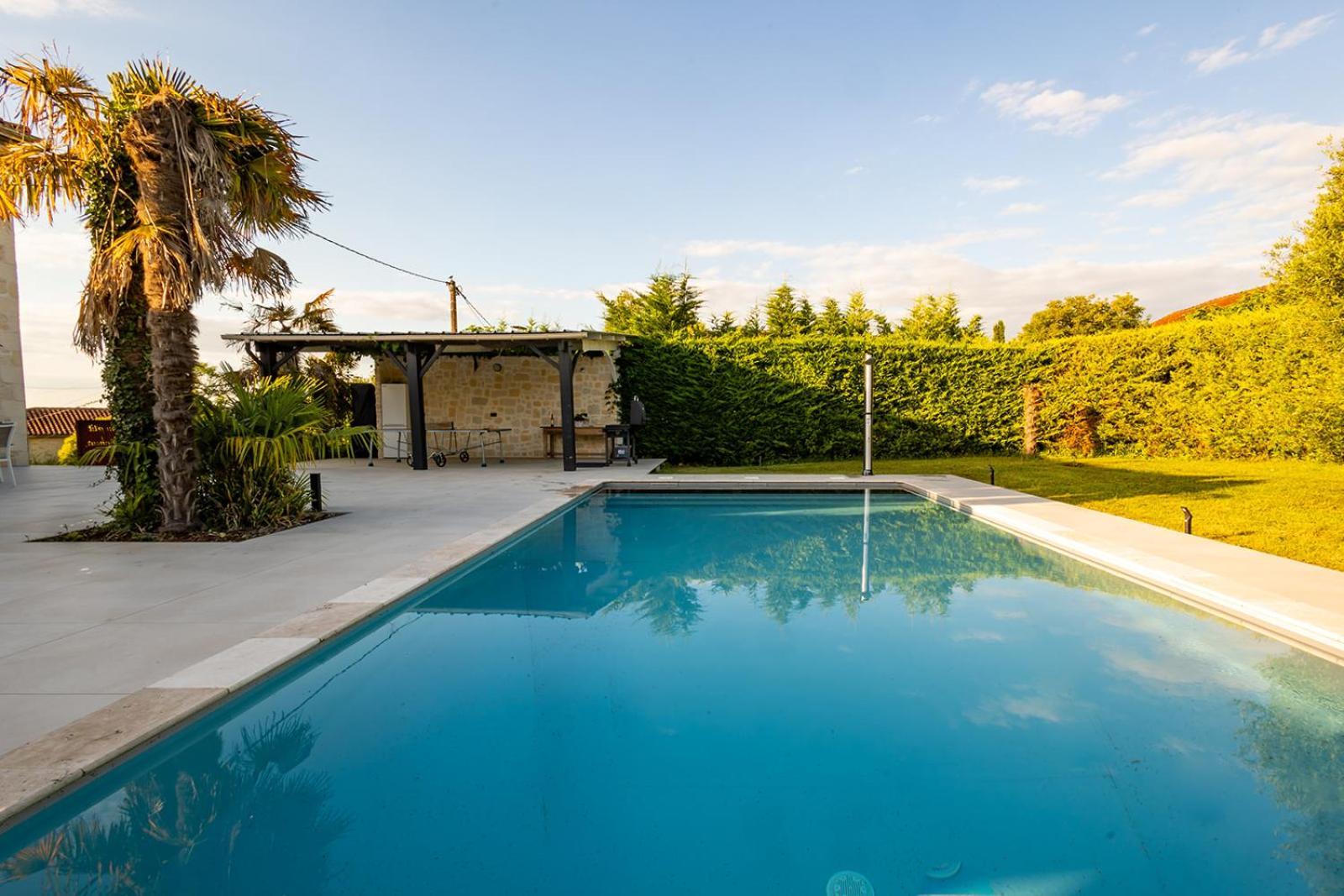 Villa Au Petit Bonheur Avec Clim - Hameau Au Calme - Piscine Chauffee - Petanque Moncrabeau Exterior photo